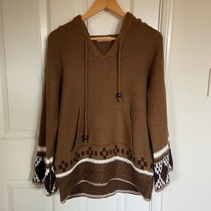 neutral boho pullover